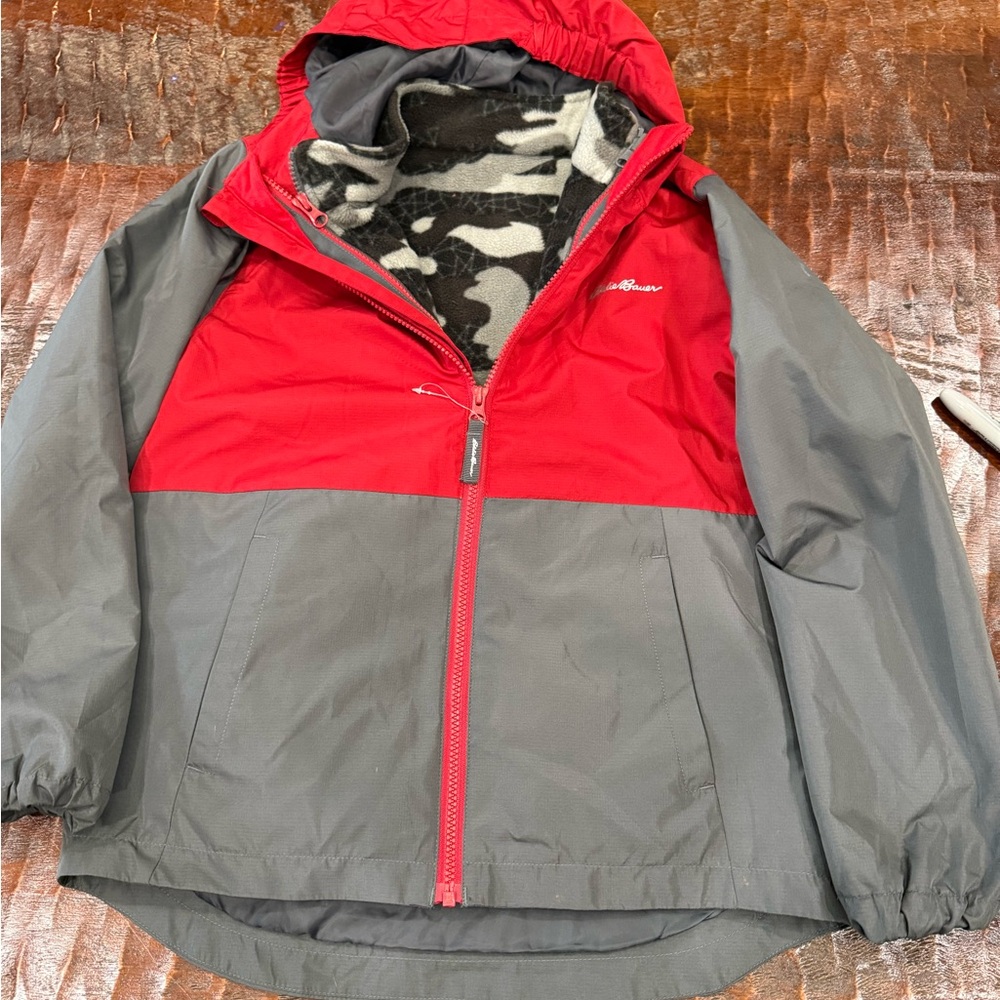 Eddie Bauer Red and Gray Kids All Weather